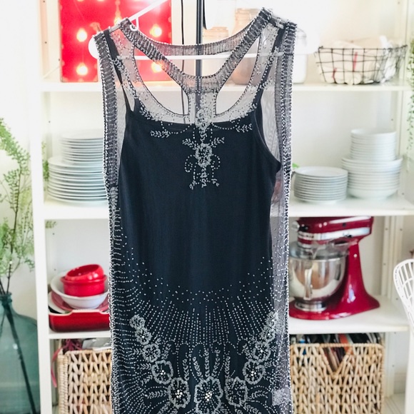 French Connection Dresses & Skirts - French Connection beaded dress size 6